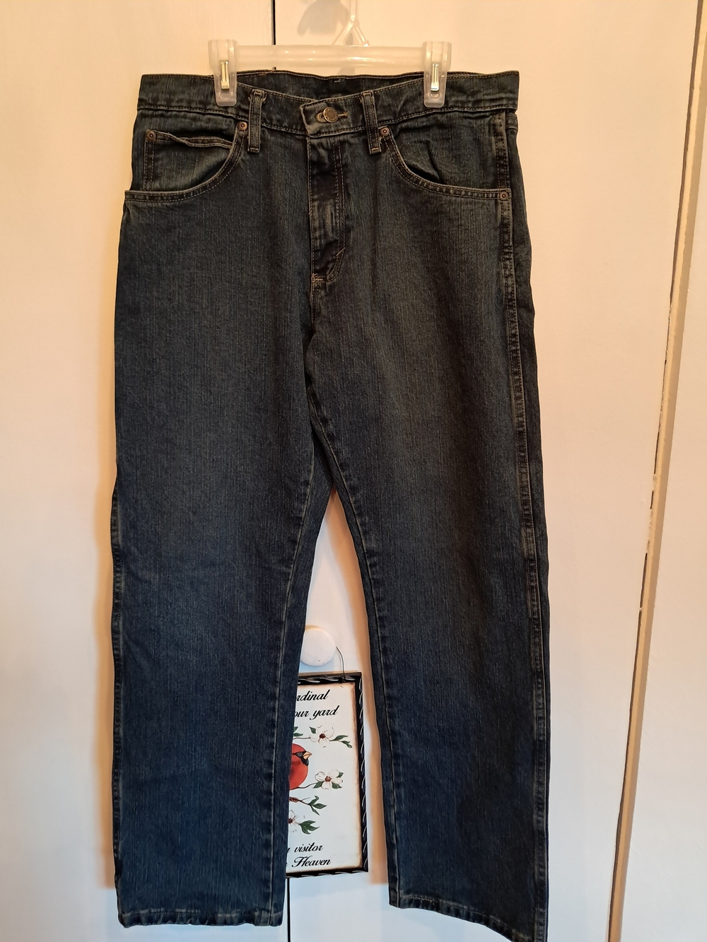 Wrangler Men's Straight Leg Dark Blue Jeans